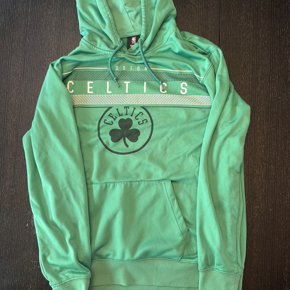 Boston Celtics Sweatshirt Mens Medium Green Hoodie NBA UNK Basketball